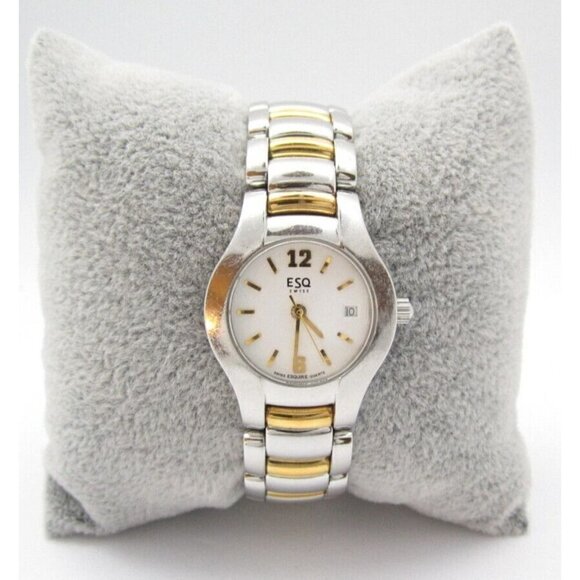 Women ESQ Swiss Quartz WR Analog 27mm Dial Causal Round Watch (G17) - Picture 1 of 10